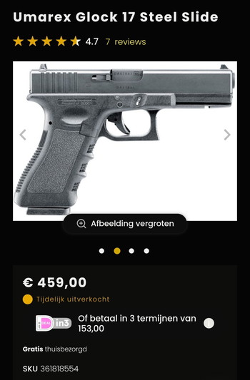 Afbeelding 5 van Umarex / GHK Glock 17 GBB