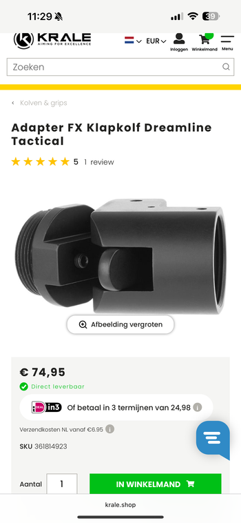 Imagen 4 de Klapkolf folding stock adapter m4 tube