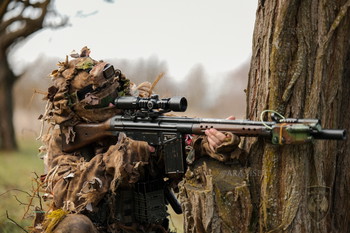 Imagen 2 de Airsoft HPA Polarstar Kythera G3 Classic Army body, real wood furniture