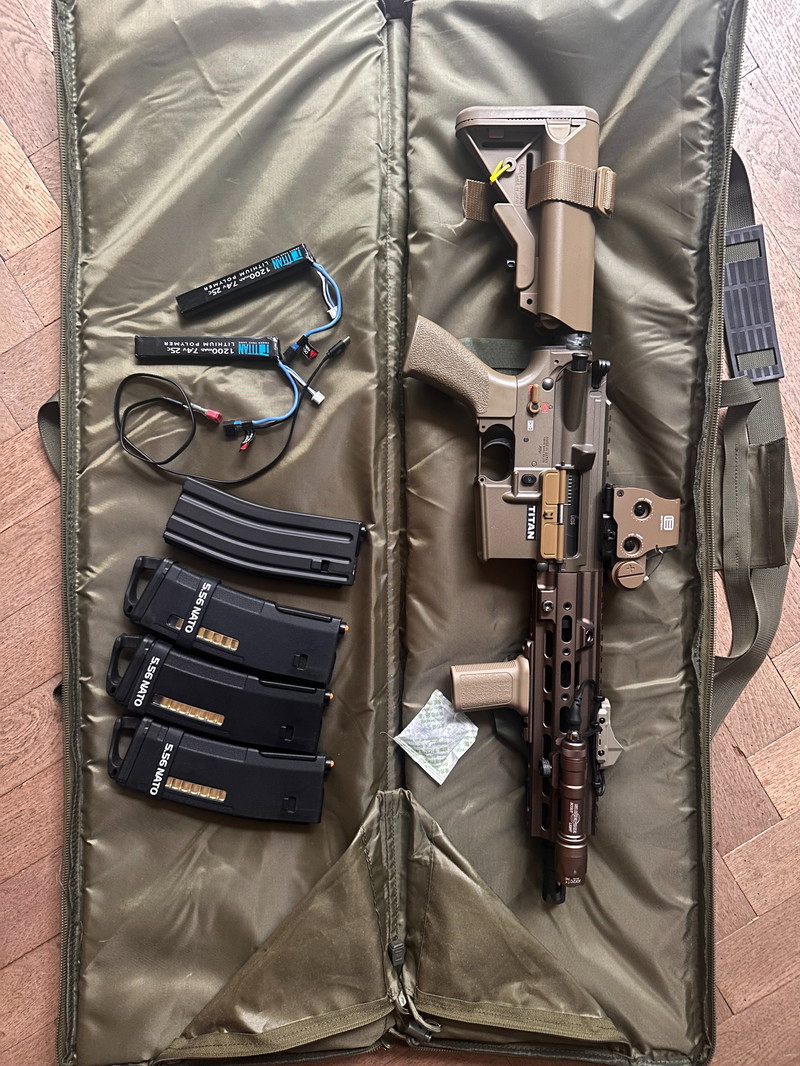 Imagen 1 de Tokyo marui HK 416 Delta NGRS + gate titan + 3X PTS ngrs mags + 2X 7.4V lipo