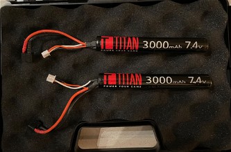 Afbeelding van Titan 3000 mAh 7.4v (T-plug / deans connector)
