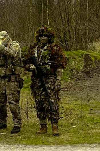 Bild 5 für Arktis Ghillie Cape - Autumn Craft - XL