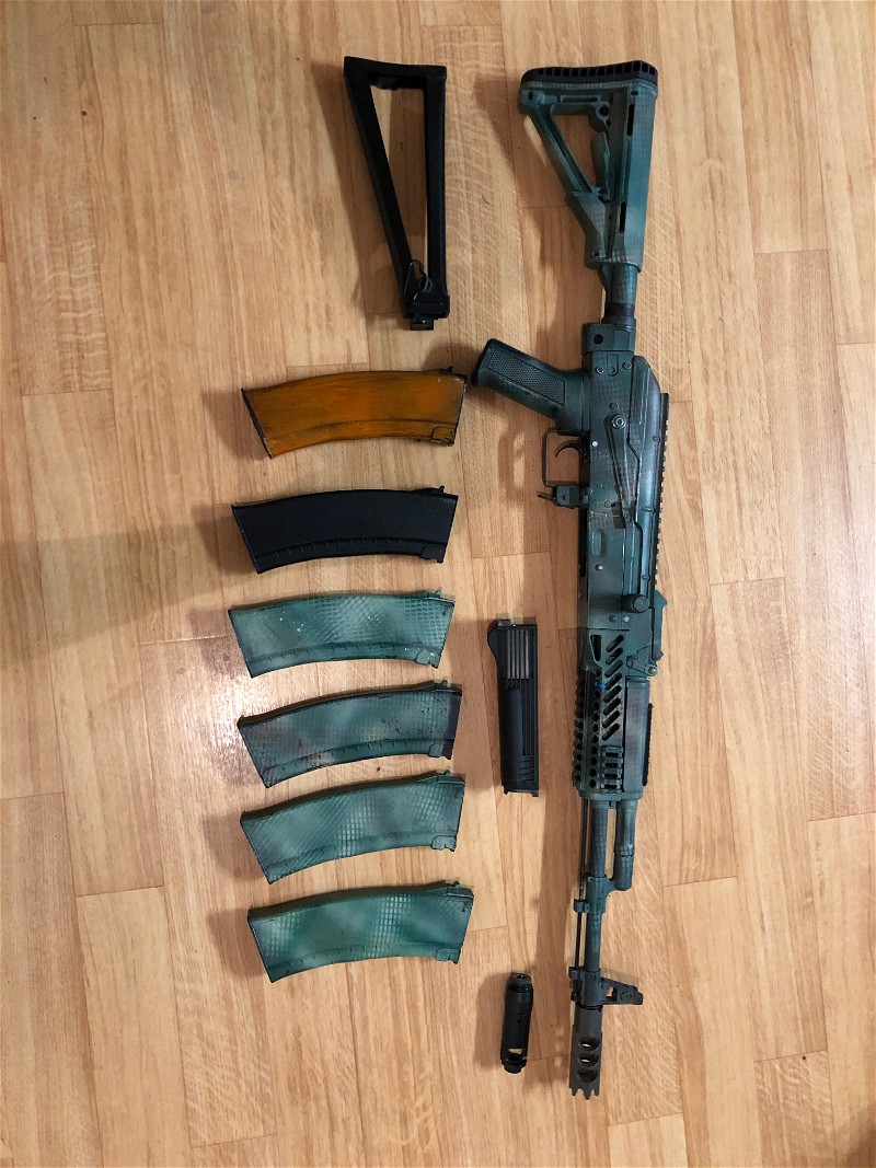 Image 1 for Cyma AK74M upgraded + mags