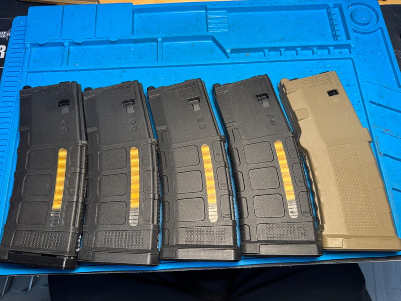 Afbeelding 1 van 5x Double Eagle GBBR magazijnen (MWS / CYMA CGS) -lekkend