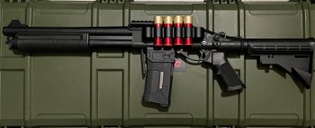 Image 4 for Shotgun-M4 adapter NIEUW (evt. Met PTS EPM1-short 170 rounds midcap mag erbij voor meerprijs)