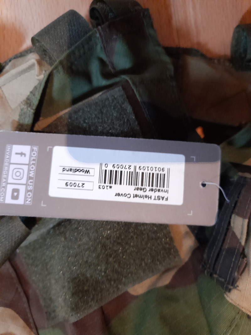 Image 1 for Nieuwe Woodland helm cover van Invader Gear