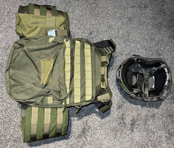 Afbeelding 2 van Warrior Assault Systems OD green complete uitrusting!
