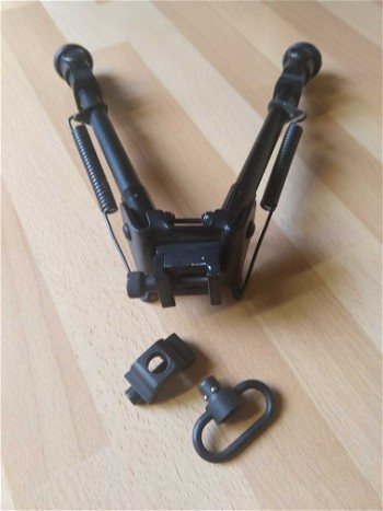 Image 3 for Bipod + Rifle Sling Swivel Mount Push Button Release.