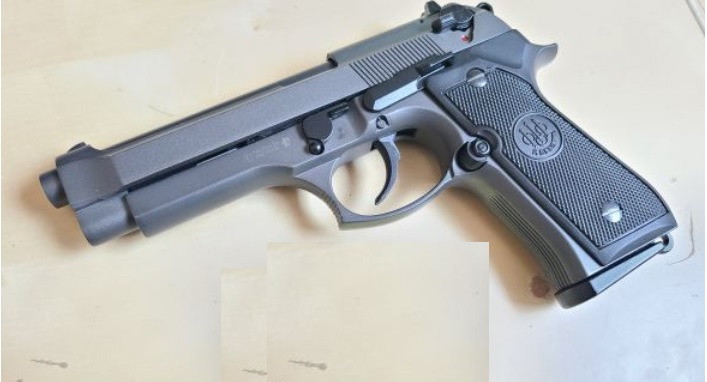 Imagen 1 de M9 Pistole Grey with original Beretta Grips GBB Full Metall M92A1