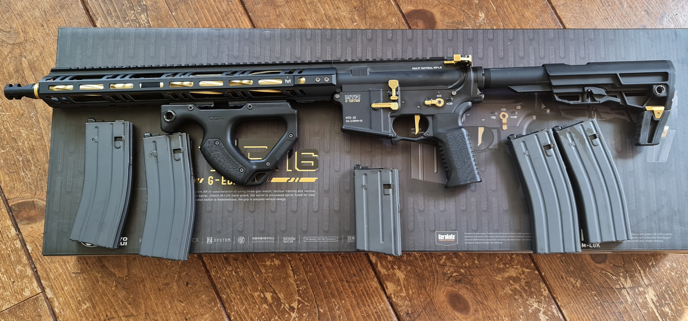 Tokyo Marui MTR16 G-Edition | Inclusief 5 Mags en ASG Front grip