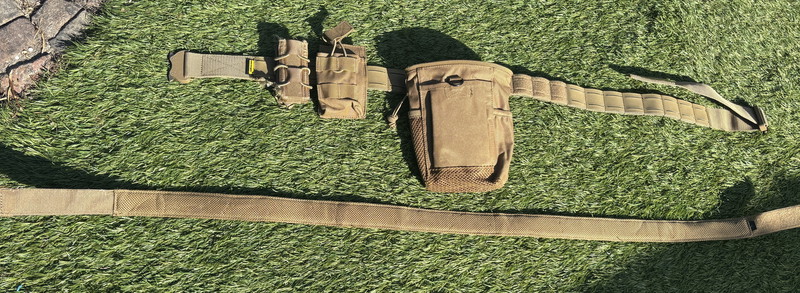 Imagen 1 de Emersongear XL Tactische LCS Combat Riem, m4, pistol en dump pouch TAN