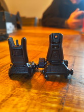 Image for Magpul steel flip up sights clone