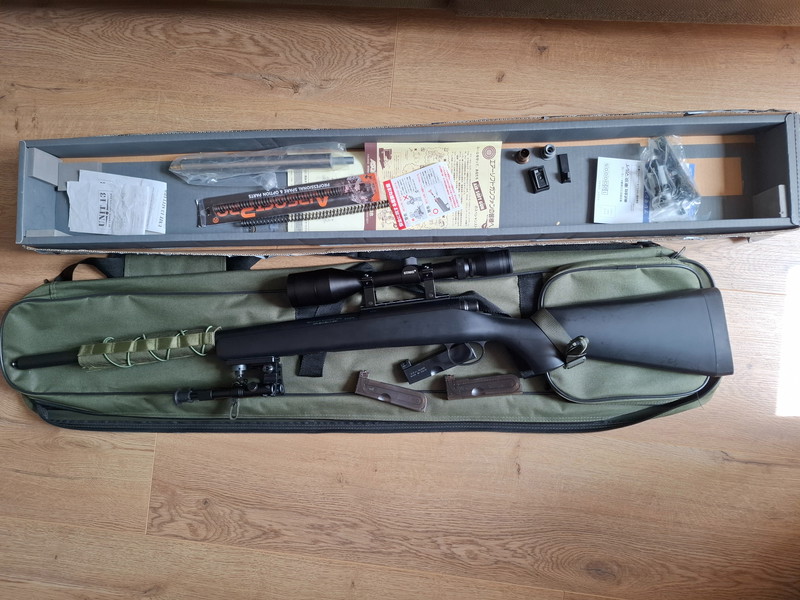 Bild 1 für Upgraded TM VSR 10 With 3 Magazines, Bipod, Scope and Bag and more