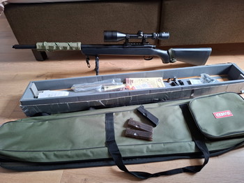 Bild 2 für Upgraded TM VSR 10 With 3 Magazines, Bipod, Scope and Bag and more