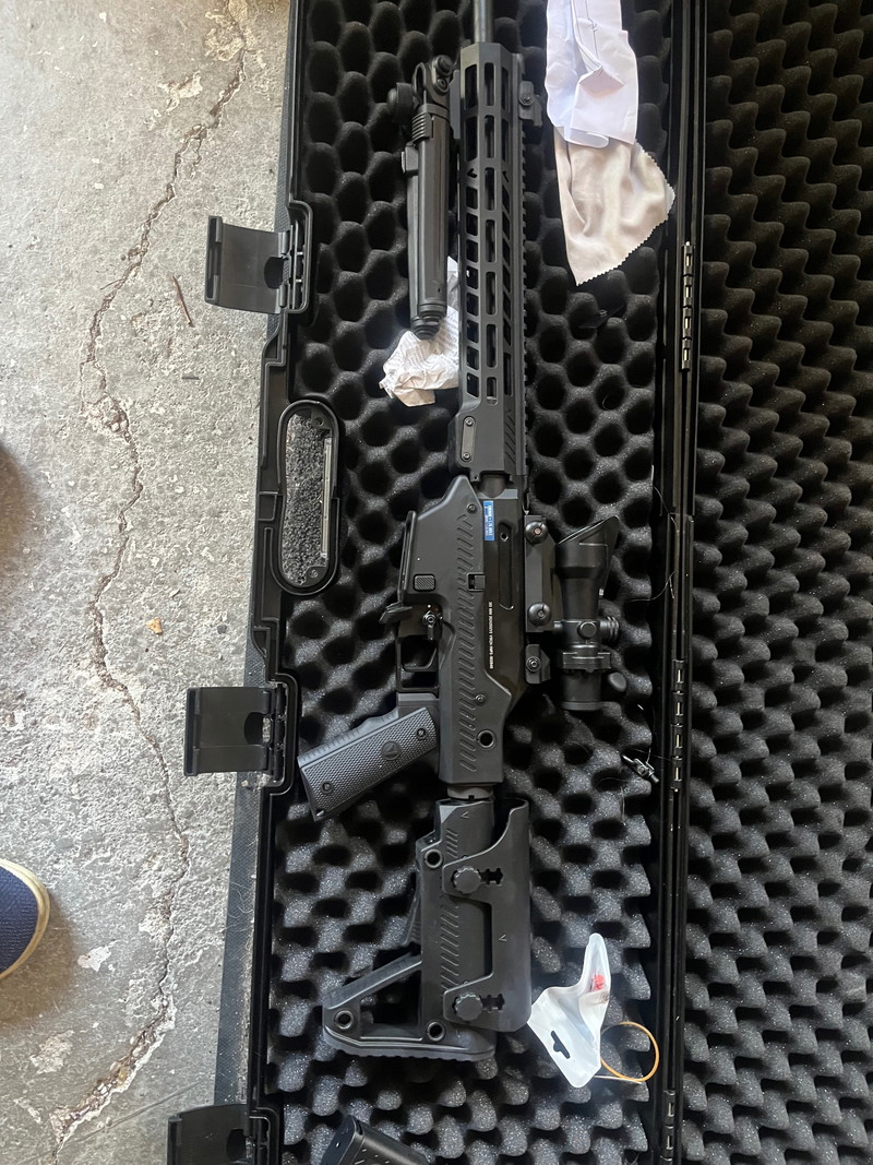 Image 1 for VorskVMP-2MD - Black Met npas noemen en een bipod en 4x acog scope