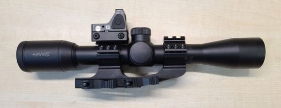 Image for Sniper Universal Scope 4x 32 + mini red dot Hawke