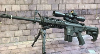 Image 3 for Sniper Universal Scope 4x 32 + mini red dot Hawke