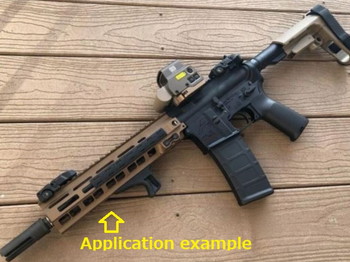 Bild 3 für Geissele Modular Rail MK8 M-LOK TAN Handguard ca. 10 Zoll for AEG and GBB M4 MK18