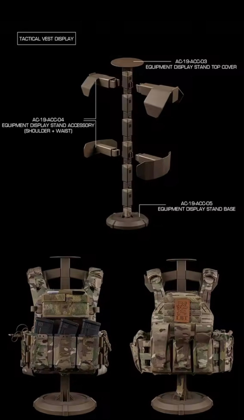 Imagen 1 de Tactical plate carrier display stand