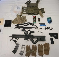 Bild für HK416 A5 GBB V3 Custom Komplettset / HERA CQR, Holy Warrior Red dot, G45 Magnifier, Zubehör, ab 18