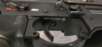 Bild 5 für HK416 A5 GBB V3 Custom Komplettset / HERA CQR, Holy Warrior Red dot, G45 Magnifier, Zubehör, ab 18