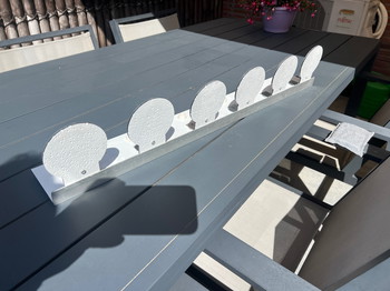 Afbeelding 3 van 2 x. Vallende doelen 80 cm breed 13,5 cm hoog