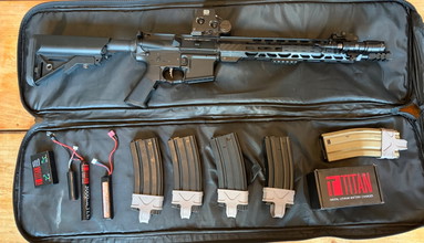 Afbeelding van M4 upgraded with perun mosfet and aps metal receiverkit