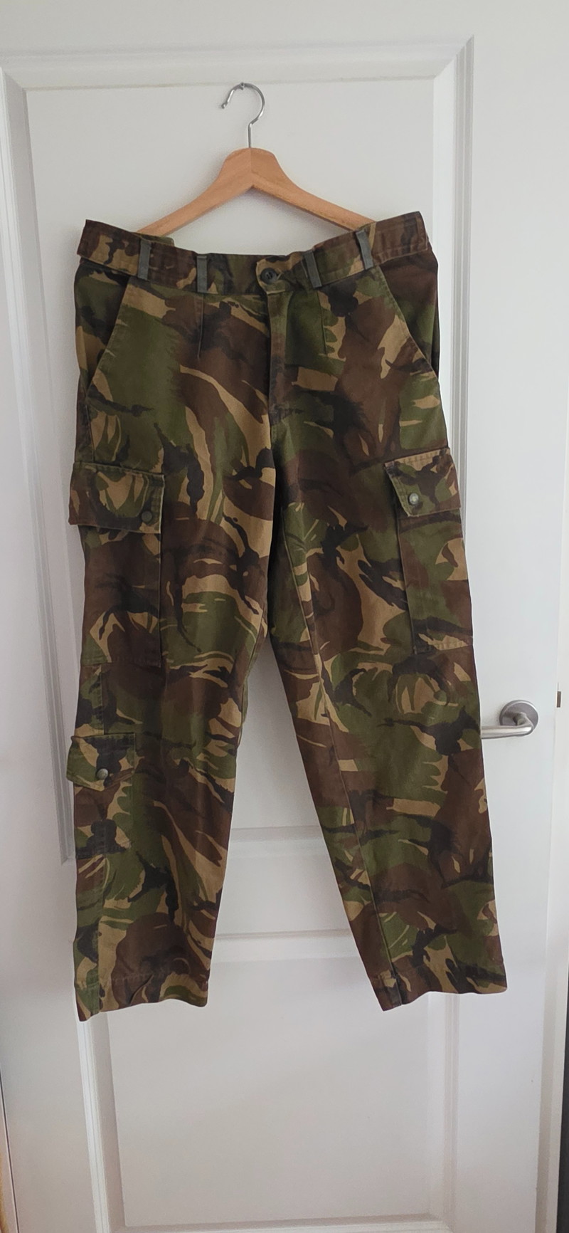 Bild 1 für Vintage Dutch Army Woodland DPM Cargo Trousers