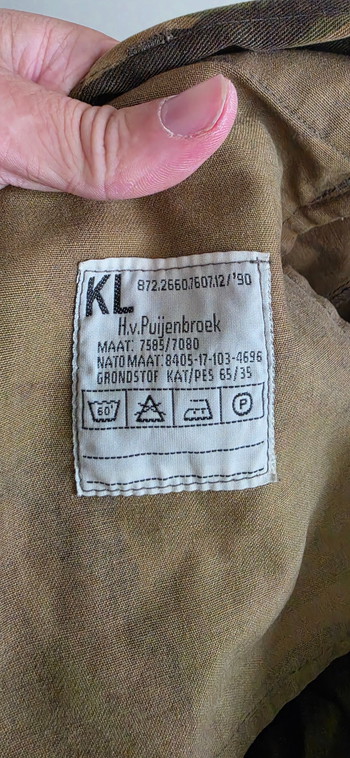 Bild 3 für Vintage Dutch Army Woodland DPM Cargo Trousers