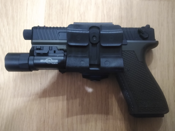 Bild 2 für CS glock G17/G19/G22/G23 rechtshandige holster voor glocks met lights en optics.