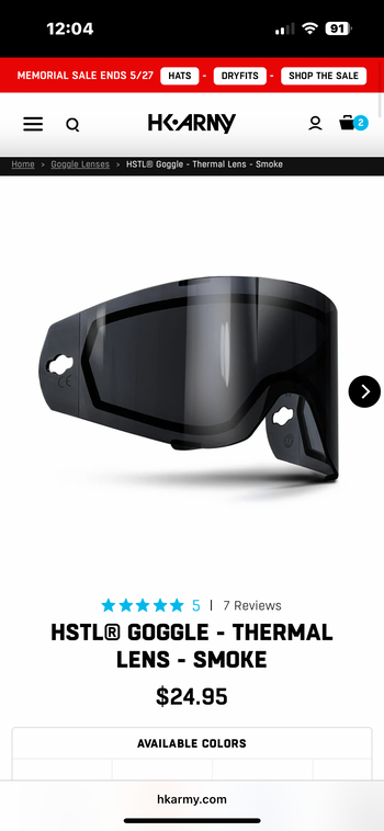 Image 6 pour HSTL Goggle thermal lens van skull
