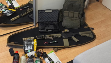 Image for Airsoft Komplettset Specna Arms M4 Edge  Novritsch SSP18 + Plattenträger + Zubehör