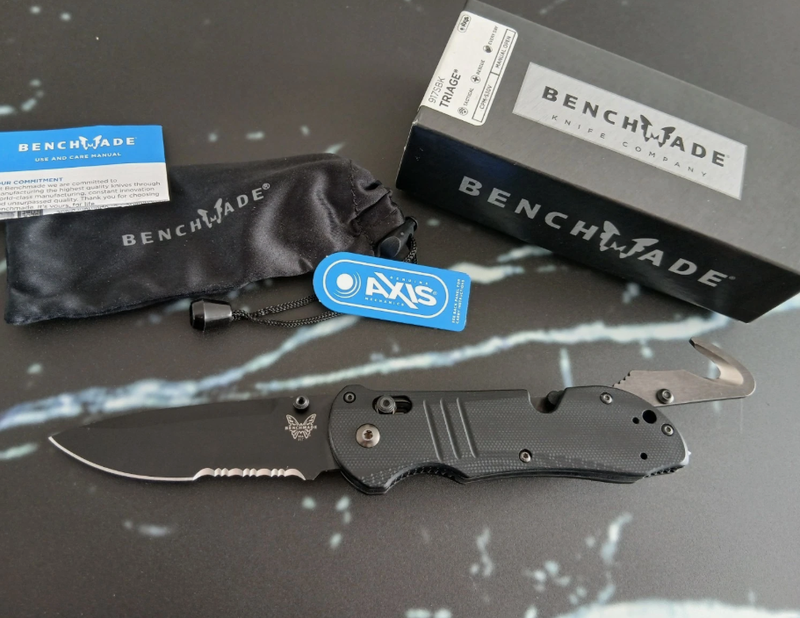 Image 1 for Benchmade Tactical Triage 917 SBK Black G10 mit OVP, no Böker Spyderco CRKT SOG