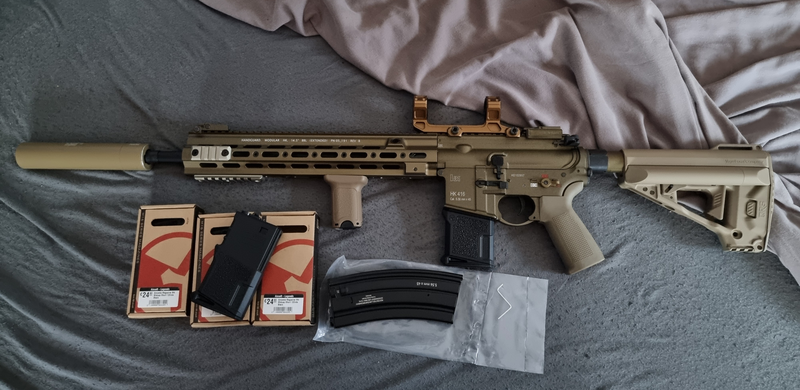 Image 1 for Te koop Umarex hk416 + upgrades