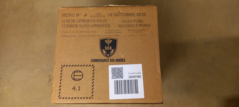 Afbeelding 1 van Franse leger rantsoen (MRE)