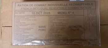 Afbeelding 2 van Franse leger rantsoen (MRE)