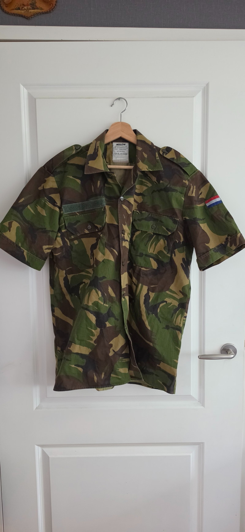 Image 1 pour Vintage Dutch Army Woodland woodland Combat Shirt Short Sleeve (KL)