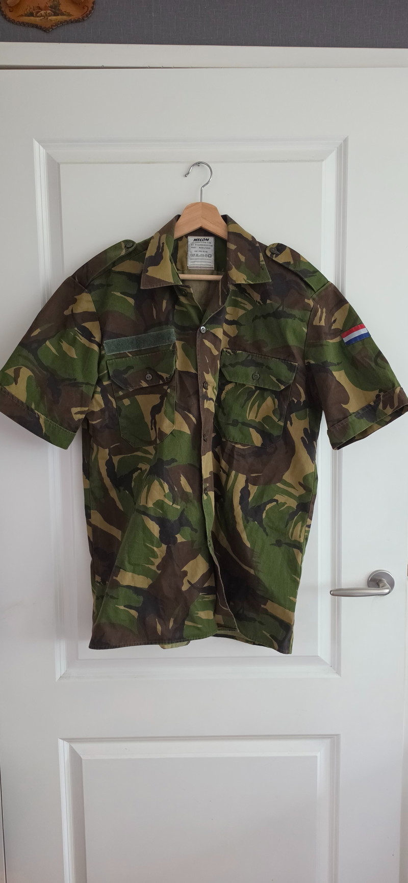 Image 1 pour Vintage Dutch Army Woodland woodland Combat Shirt Short Sleeve (KL)