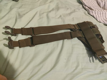Image 2 for Pistol holster met 2x leg strap en 1x rig strap - OD Green
