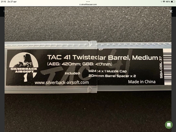 Imagen 5 de Silverback TAC 41 twisted outer barrel 420 mm
