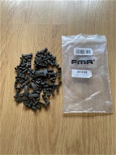 Image for 56x FMA 22mm RIS rail clips voor kabel management olive drab