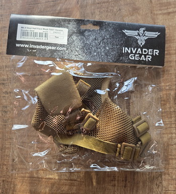 Afbeelding 2 van Invader Gear Mk.II Steel Half Face Mask FAST Version Coyote