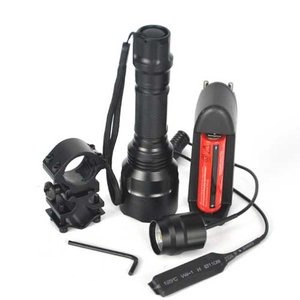 Afbeelding 3 van Tactical Flashlight Big Head | Complete set | 3 standen, superfel