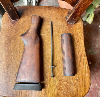 Afbeelding 2 van Stock en forend hout voor shotgun