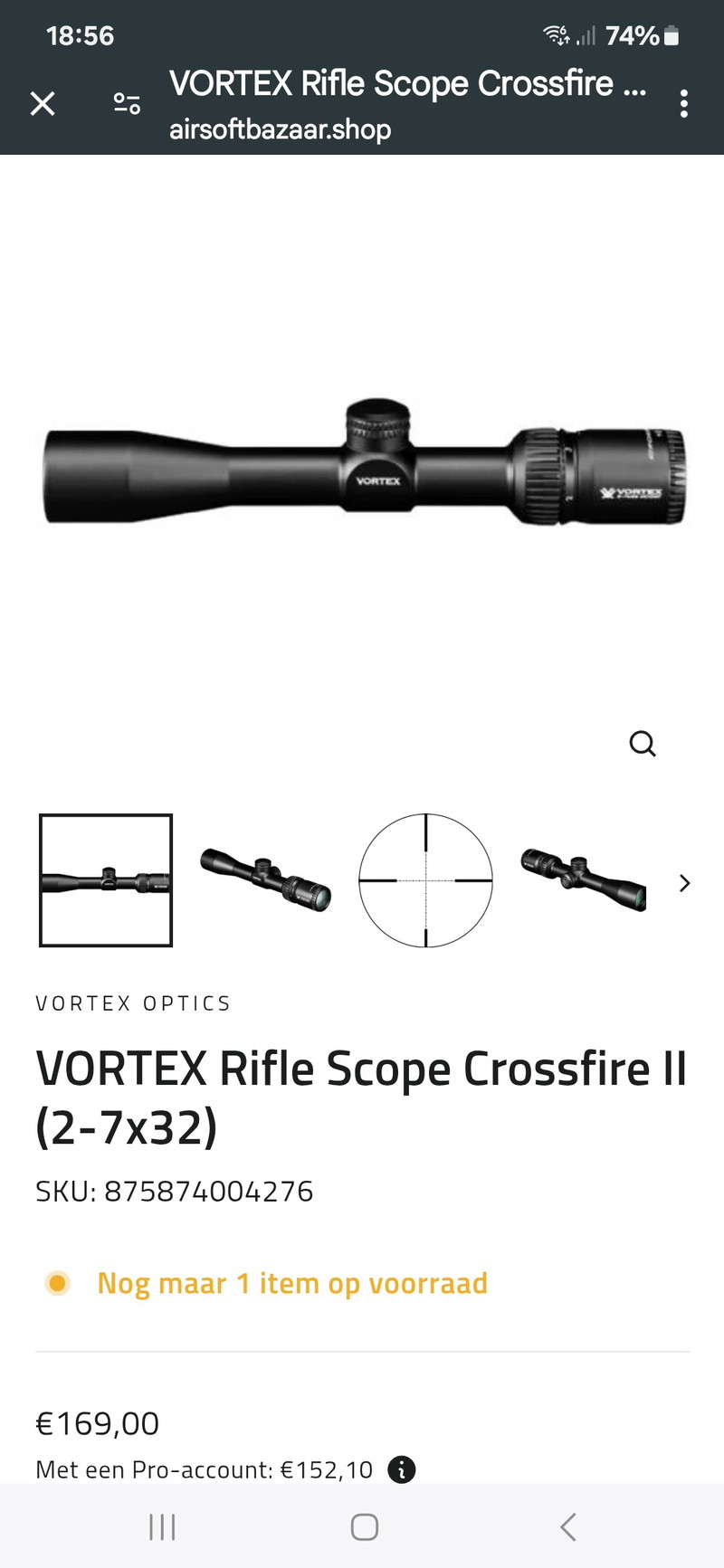 Afbeelding 1 van Vortex crossfire II