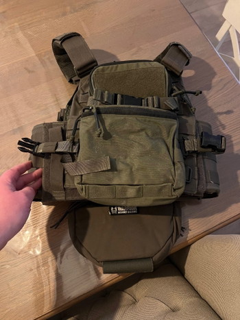 Image 3 for Warrior assault Vest met agilte placard od green 2x gedragen