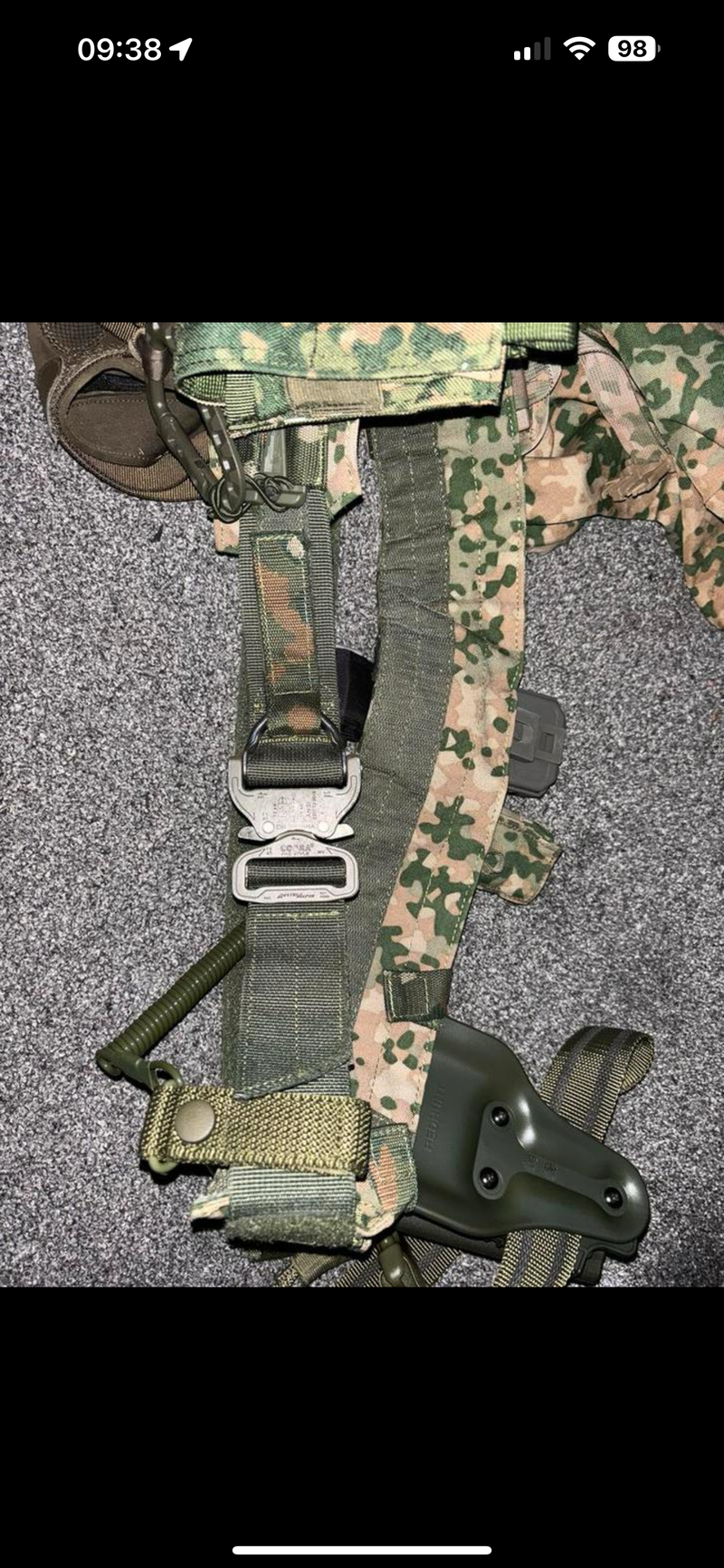 Afbeelding 1 van Low Profile Velcro Belt w Molle - NFP Maat M2