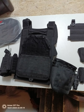 Image 4 pour Zwarte plate carrier met extras
