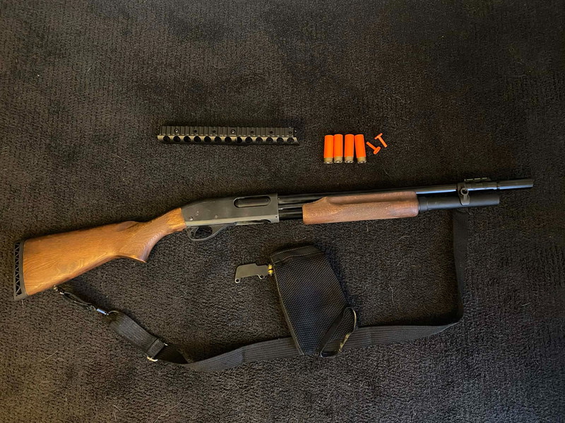 Image 1 for PPS m870 police wood real eject gas shotgun