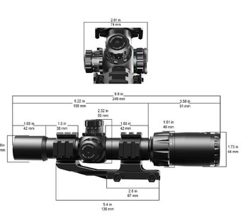 Bild 3 für vector optics mustang 1x4x30 sfp rifle scope